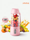 JMMO Electric Portable Juicer,Portable Blender Juicer,Personal Size Blender Smoothies and Shakes,Mini Blender USB Rechargeable,Handheld Blender Sports,High Speed & Long Battery Life for Travel Home 300ML